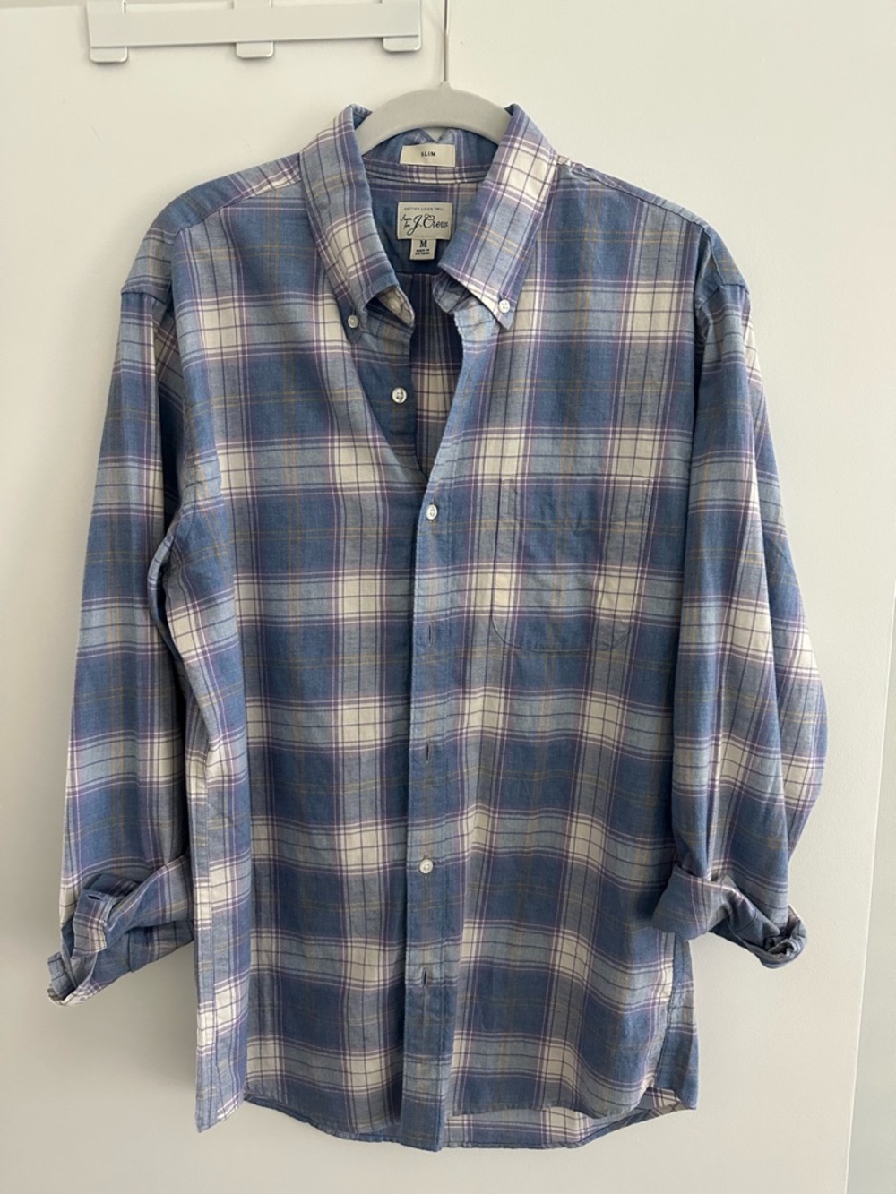 J. Crew Men's Plaid Button-Down Shirt